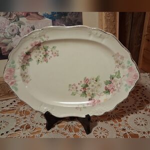 Floral Porcelain Serving Platter